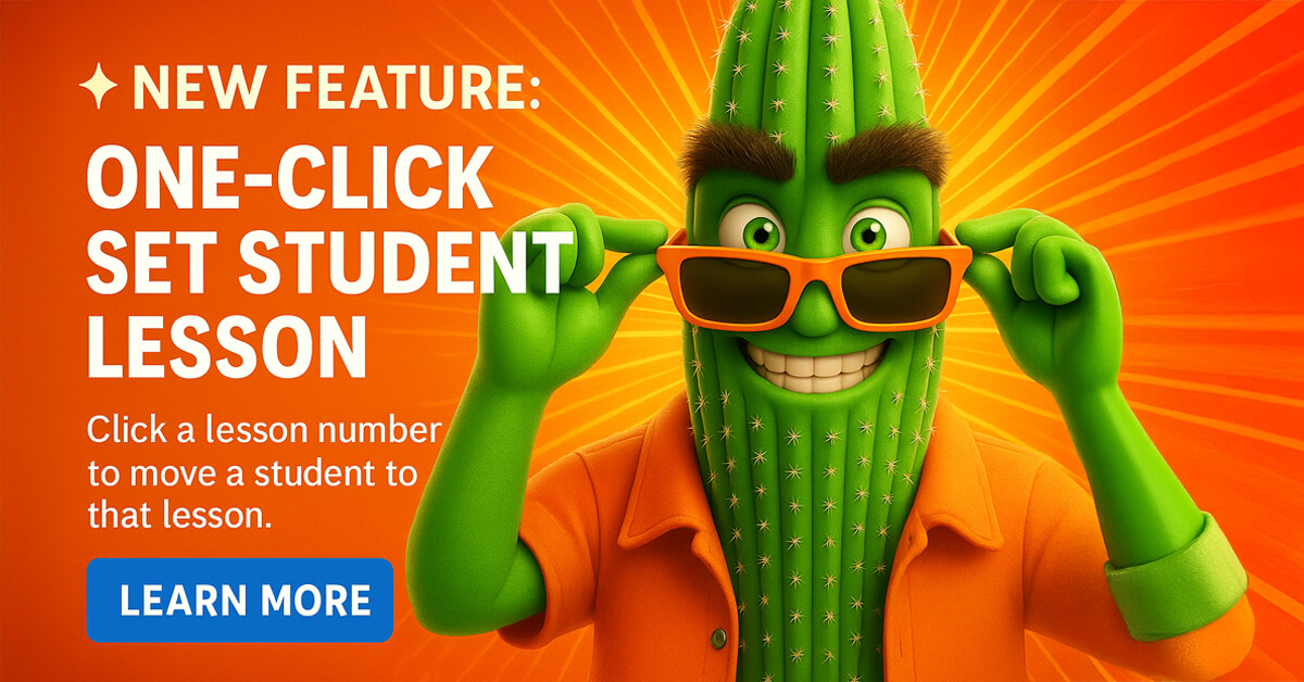 New Feature: One-Click Set Student Lesson!